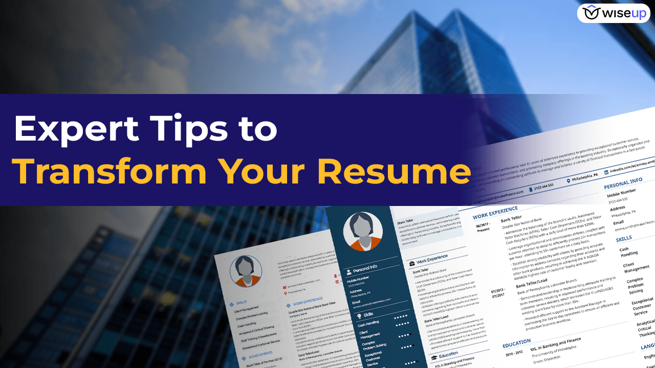 Expert tips to transform your resume