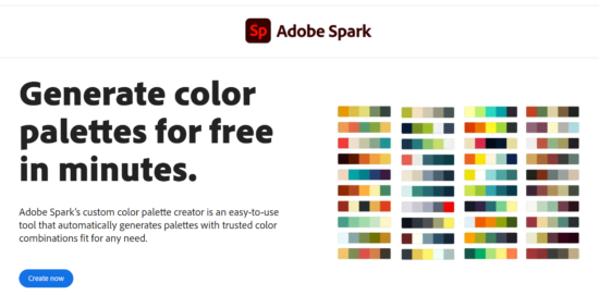 Adobe colour palette