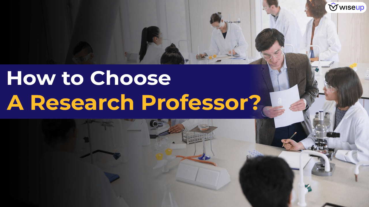 how to choose a research professor