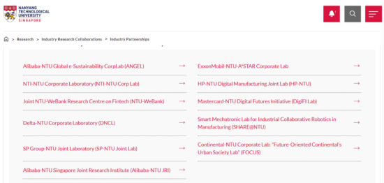 NTU Industry Partnerships - NUS vs NTU