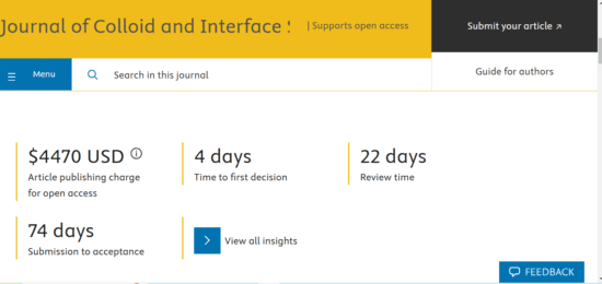 Journal of Colloid and Interface Science