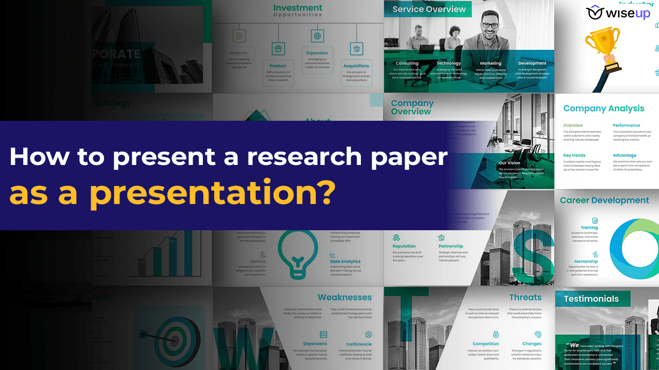 how to present a research paper as a presentation?